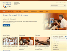 Tablet Screenshot of gesundheitszentrum-verl.de